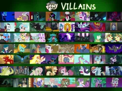 Size: 2644x1982 | Tagged: safe, derpibooru import, edit, edited screencap, screencap, adagio dazzle, ahuizotl, aria blaze, basil, bubbles (cat), chancellor neighsay, chimera sisters, cozy glow, daybreaker, descent, diamond tiara, discord, dishwater slog, doctor caballeron, flam, flim, fluttershy, garble, gilda, gladmane, gloriosa daisy, grubber, iron will, juniper montage, king sombra, lightning dust, lord tirek, mane-iac, mean applejack, mean fluttershy, mean pinkie pie, mean rainbow dash, mean rarity, mean twilight sparkle, nightmare moon, nightshade, pharynx, pony of shadows, prince blueblood, principal abacus cinch, queen chrysalis, reginald, silver spoon, sludge (dragon), sonata dusk, spike, starlight glimmer, storm king, sunset shimmer, suri polomare, svengallop, tantabus, tempest shadow, trixie, twilight sparkle, vignette valencia, wallflower blush, wind rider, alicorn, bat pony, centaur, changeling, changeling queen, chimera, cockatrice, demon, diamond dog, draconequus, dragon, earth pony, gryphon, hedgehog, minotaur, parasprite, pegasus, pony, unicorn, yeti, equestria girls, my little pony: pony life, my little pony: the movie, the mean 6, alicorn amulet, antagonist, bat ponified, clone, female, flim flam brothers, flutterbat, green dragon, image, jpeg, midnight sparkle, multiple heads, octavio pie, race swap, ragelight glimmer, shadowbolts, shadowbolts (crystal prep students), shadowbolts (nightmare moon's minions), spikezilla, sunset satan, the dazzlings, three heads