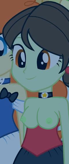 Size: 237x556 | Tagged: questionable, edit, edited screencap, screencap, golden hazel, sophisticata, equestria girls, equestria girls (movie), breasts, choker, cleavage, clothes, clothes edit, image, nipples, nude edit, nudity, partial nudity, partial nudity edit, png