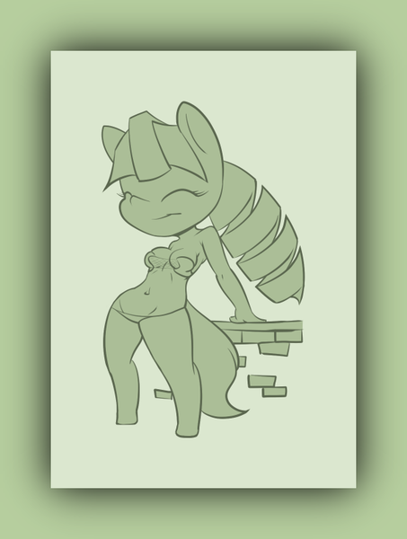 Size: 600x795 | Tagged: suggestive, artist:afkregen, derpibooru import, oc, unofficial characters only, anthro, earth pony, unguligrade anthro, anatomically incorrect, bikini, breasts, clothes, digital art, eyes closed, female, image, incorrect leg anatomy, png, solo, solo female, swimsuit, tail, thighs