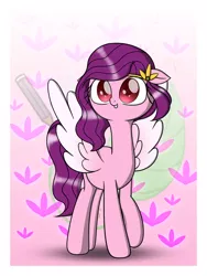 Size: 1536x2048 | Tagged: safe, artist:neige de printdemps, derpibooru import, pipp petals, pegasus, pony, female, g5, image, mare, png, simple background, smiling, solo, spread wings, walking, wings