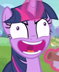 Size: 741x900 | Tagged: safe, derpibooru import, screencap, twilight sparkle, twilight sparkle (alicorn), alicorn, pony, starlight the hypnotist, spoiler:interseason shorts, crazy face, cropped, evil laugh, faic, female, glowing horn, great moments in animation, horn, image, insanity, jpeg, laughing, levitation, magic, mare, open mouth, solo, telekinesis, twilight snapple, twilight sparkle is best facemaker, twilighting, twilynanas, uvula, wide eyes