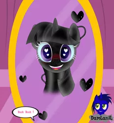 Size: 3840x4154 | Tagged: safe, artist:damlanil, derpibooru import, twilight sparkle, twilight sparkle (alicorn), alicorn, latex pony, original species, pony, blue sclera, blushing, book, carousel boutique, comic, cute, female, happy, heart, heart eyes, horn, image, latex, living latex, looking at you, mare, mind control, mirror, open mouth, png, rubber, shiny, shiny mane, simple background, smiling, symbiote, text, that pony sure does love books, transformation, twiabetes, vector, wingding eyes, wings