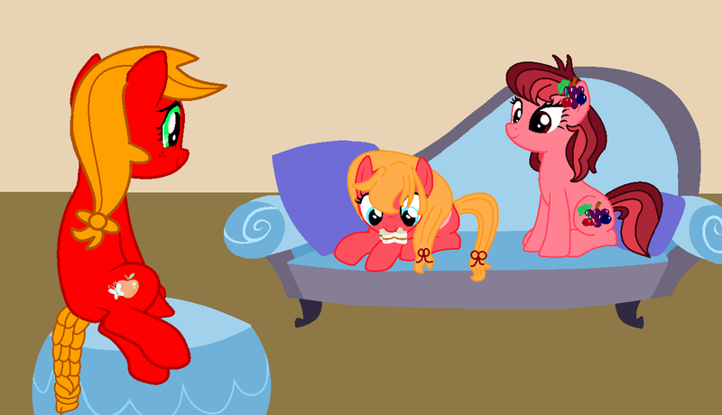 Size: 1300x748 | Tagged: safe, artist:brightstar40k, derpibooru import, oc, oc:fruit basket, oc:peach blossom, oc:peach heart, earth pony, image, png