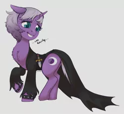 Size: 2114x1940 | Tagged: safe, artist:taytinabelle, derpibooru import, oc, oc:witching hour, unofficial characters only, pony, unicorn, bracelet, butt, chest fluff, clothes, cute, derpibooru exclusive, dialogue, dress, ear fluff, elvira, female, floppy ears, freckles, grin, image, jewelry, jpeg, looking back, looking over shoulder, low cut top, mare, nervous, nervous grin, offscreen character, raised hoof, simple background, smiling, solo, sweat, waistband, white background