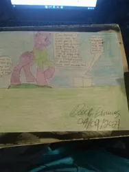 Size: 2448x3264 | Tagged: safe, derpibooru import, oc, unofficial characters only, alicorn, pony, alicorn oc, cemetery, crying, gravestone, horn, image, jpeg, photo, signature, solo, speech bubble, wings