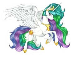 Size: 1280x931 | Tagged: safe, artist:avafury, derpibooru import, princess celestia, alicorn, pony, absurd file size, absurd resolution, female, image, mare, png, solo