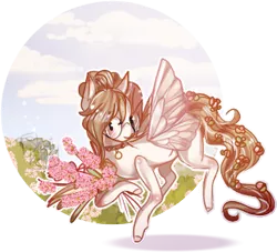 Size: 311x282 | Tagged: safe, artist:shiroikitten, derpibooru import, oc, oc:mary, pony, fairy wings, female, glasses, image, mare, pixel art, png, solo, wings
