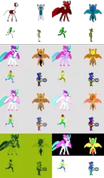 Size: 896x1536 | Tagged: safe, artist:derek the metagamer, derpibooru import, daring do, gallus, queen novo, oc, oc:derek the metagamer, anthro, gryphon, hippogriff, human, pegasus, pony, my little pony: the movie, 16bit, 8bit, aseprite, atomic gun, cga, duke nukem, game boy, image, nintendo entertainment system, palette swap, pixel art, png, recolor, sprite, wingless, wingless anthro