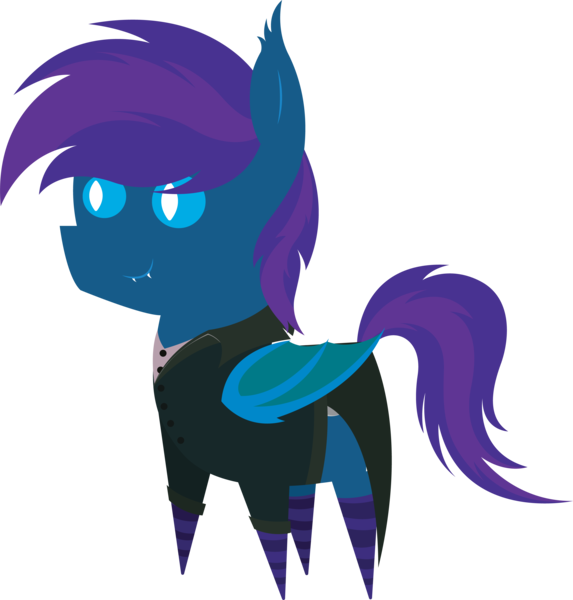 Size: 5795x6073 | Tagged: safe, artist:tikibat, derpibooru import, oc, oc:stardust, oc:stardust(cosmiceclipse), unofficial characters only, bat pony, pony, absurd resolution, bat pony oc, bat wings, butler, clothes, derpibooru exclusive, disneyland, ear fluff, fangs, haunted mansion, image, male, membranous wings, png, pointy ponies, simple background, slit eyes, slit pupils, socks, solo, stallion, striped socks, suit, transparent background, wings