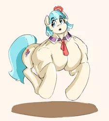Size: 796x884 | Tagged: suggestive, artist:pandatarius, derpibooru import, coco pommel, earth pony, pony, coco pummel, fetish, image, muscle fetish, muscles, png