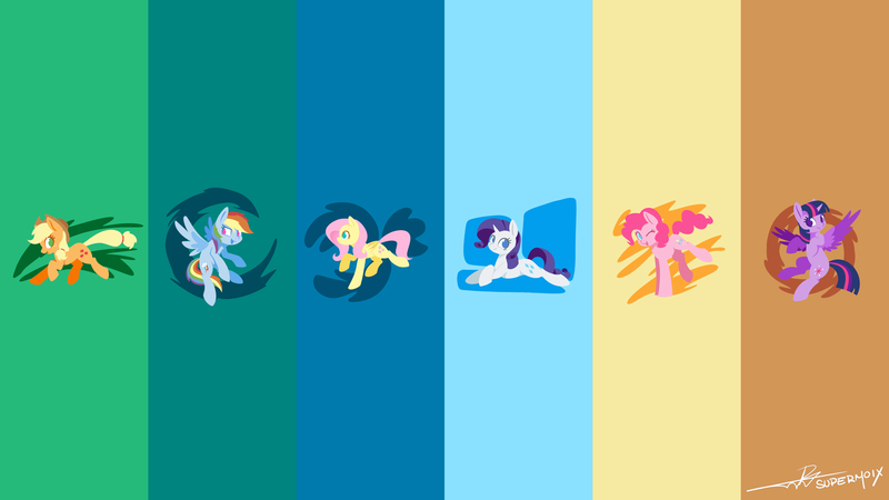 Size: 3840x2160 | Tagged: safe, artist:supermoix, derpibooru import, edit, applejack, fluttershy, pinkie pie, rainbow dash, rarity, twilight sparkle, twilight sparkle (alicorn), alicorn, earth pony, pegasus, pony, unicorn, abstract background, cowboy hat, cute, dashabetes, derpibooru exclusive, diapinkes, female, flying, folded wings, hat, image, jackabetes, jpeg, lineless, looking at you, mane six, mare, no pupils, one eye closed, open mouth, raribetes, shyabetes, signature, simple background, spread wings, sweet dreams fuel, twiabetes, wallpaper, wallpaper edit, wings, wink
