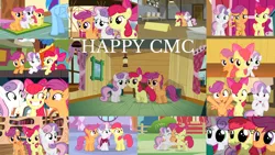 Size: 1280x720 | Tagged: safe, derpibooru import, edit, edited screencap, editor:quoterific, screencap, apple bloom, rainbow dash, scootaloo, sweetie belle, earth pony, pegasus, pony, unicorn, appleoosa's most wanted, crusaders of the lost mark, growing up is hard to do, hearts and hooves day (episode), on your marks, one bad apple, ponyville confidential, somepony to watch over me, stare master, the cutie mark chronicles, the last crusade, the show stoppers, twilight time, ^^, adorabloom, apple bloom's bow, bow, carousel boutique, cute, cutealoo, cutie mark crusaders, diasweetes, eyes closed, female, filly, friendship express, golden oaks library, grin, hair bow, hug, image, library, male, mare, open mouth, png, ponyville schoolhouse, smiling, stallion, sugarcube corner