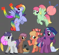 Size: 3900x3700 | Tagged: safe, artist:ponykittenboi, derpibooru import, oc, unofficial characters only, alicorn, earth pony, pegasus, pony, unicorn, alternate universe, candy, cloud, crack ship offspring, crack shipping, cutie mark, eyeshadow, fake eyelashes, false eyelashes, feather, female, flying, food, high res, horseshoes, image, implied infidelity, incest, knitting needles, makeup, male, mare, moon, next generation, offspring, parent:applejack, parent:big macintosh, parent:bow hothoof, parent:fluttershy, parent:hondo flanks, parent:igneous rock pie, parent:pinkie pie, parent:rainbow dash, parent:rarity, parent:shining armor, parent:twilight sparkle, parent:zephyr breeze, parents:applemac, parents:shining sparkle, peace symbol, pie, png, product of incest, raised hoof, rock, shipping, show accurate, simple background, stallion