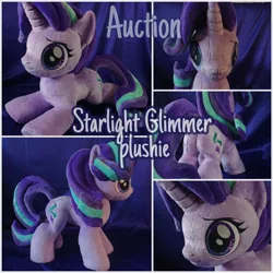 Size: 3464x3464 | Tagged: safe, artist:kuroran, derpibooru import, starlight glimmer, unicorn, advertisement, auction, image, jpeg, plushie