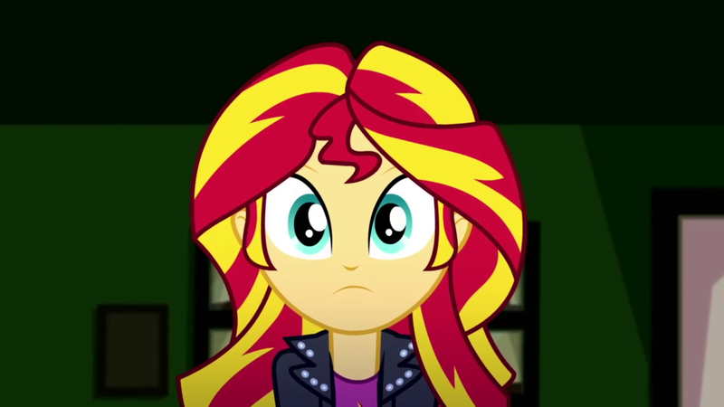 Size: 1920x1080 | Tagged: safe, derpibooru import, screencap, sunset shimmer, eqg summertime shorts, equestria girls, pet project, image, looking at you, png, solo