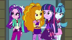 Size: 1100x618 | Tagged: safe, artist:ktd1993, derpibooru import, adagio dazzle, aria blaze, sonata dusk, twilight sparkle, equestria girls, rainbow rocks, image, jpeg, the dazzlings