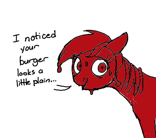 Size: 538x476 | Tagged: safe, ponerpics import, lyra heartstrings, ponified, condiment pony, earth pony, food pony, goo, goo pony, ketchup pony, object pony, original species, pony, condiment, dialogue, food, image, ketchup, png, sauce, simple background, smiling, talking, white background