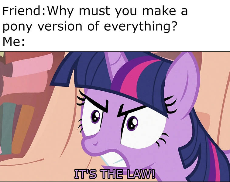 Size: 1280x1014 | Tagged: safe, derpibooru import, edit, edited screencap, screencap, twilight sparkle, pony, unicorn, the return of harmony, angry, caption, female, golden oaks library, image, image macro, library, meme, mr moseby, png, ponified meme, solo, teeth, text, the suite life of zack and cody, unicorn twilight