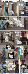 Size: 2000x5190 | Tagged: safe, artist:stellarator, derpibooru import, oc, oc:juicebox, oc:smoothie, unofficial characters only, anthro, earth pony, unguligrade anthro, unicorn, comic:we will be adored, comic:we will be adored part 11, 3d, blender, comic, cycles, earth pony oc, high res, horn, image, male, not sfm, png, unicorn oc