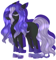 Size: 1920x2056 | Tagged: safe, artist:spokenmind93, derpibooru import, oc, ghost, shadow pony, undead, eyes closed, image, long mane, long tail, png, pokémon, ponymon, solo, spectrier