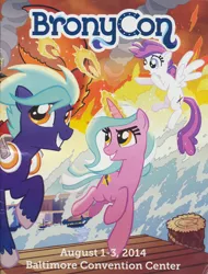 Size: 2480x3264 | Tagged: safe, artist:tonyfleecs, derpibooru import, oc, oc:blank canvas, oc:hoof beatz, oc:mane event, bronycon, bronycon 2014, bronycon 2014 con book, image, pier, png, water