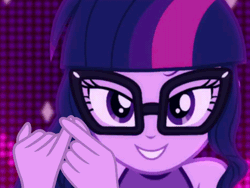Size: 960x720 | Tagged: suggestive, derpibooru import, sci-twi, twilight sparkle, equestria girls, animated, female, gif, image, pinky finger, small penis humiliation, solo