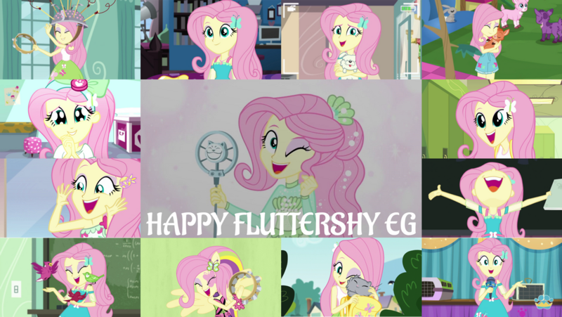 Size: 1280x721 | Tagged: safe, derpibooru import, edit, edited screencap, editor:quoterific, screencap, fluttershy, bird, cat, dog, a little birdie told me, best in show: the pre-show, eqg summertime shorts, equestria girls, equestria girls (movie), equestria girls series, fluttershy's butterflies, friendship games, i'm on a yacht, outtakes (episode), pet project, rainbow rocks, shake your tail, so much more to me, spring breakdown, star crossed, the science of magic, spoiler:eqg series (season 2), ^^, backpack, best in show logo, camera shot, chalkboard, clothes, cute, cutie mark, cutie mark on clothes, eyes closed, fluttershy's butterflies: rainbow dash, geode of fauna, hairpin, hallway, image, jewelry, lockers, magical geodes, microphone, musical instrument, necklace, nose in the air, one eye closed, open mouth, png, ponied up, shyabetes, smiling, tambourine, tanktop, volumetric mouth, wink