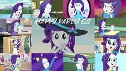 Size: 1280x721 | Tagged: safe, derpibooru import, edit, edited screencap, editor:quoterific, screencap, rarity, cat, dance magic, epic fails (equestria girls), eqg summertime shorts, equestria girls, equestria girls (movie), equestria girls series, forgotten friendship, friendship games, hamstocalypse now, legend of everfree, lost and found, make up shake up, opening night, rainbow rocks, spring breakdown, sunset's backstage pass!, the finals countdown, spoiler:eqg series (season 2), spoiler:eqg specials, backpack, bracelet, camp everfree outfits, chalkboard, clothes, cute, cutie mark, cutie mark on clothes, dance magic (song), eyes closed, fall formal outfits, female, geode of super strength, grin, hairpin, hat, image, jewelry, magical geodes, makeup, mirror, necklace, open mouth, png, ponied up, raribetes, rarity is a marshmallow, rarity peplum dress, singing, smiling, solo, sunset