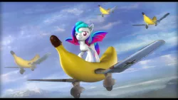 Size: 1920x1080 | Tagged: artist needed, safe, derpibooru import, oc, bat pony, 3d, aviation, balkenkreuz, banana, bat pony oc, bat wings, dive bomb, food, funny, image, ju-87, landing gear, luftwaffe, nazi, nazi germany, plane, png, riding, source filmmaker, stuka, wat, wings, world war ii