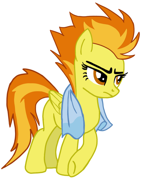 Size: 746x945 | Tagged: safe, derpibooru import, spitfire, pegasus, pony, female, image, png, simple background, solo, towel, wonderbolts