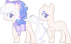 Size: 3661x2238 | Tagged: safe, artist:kurosawakuro, derpibooru import, oc, earth pony, pony, bald, clothes, female, image, magical lesbian spawn, mare, offspring, parent:coco pommel, parent:rarity, parents:marshmallow coco, png, shirt, simple background, solo, transparent background