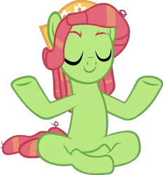 Size: 4276x4582 | Tagged: safe, artist:ironm17, derpibooru import, tree hugger, earth pony, pony, absurd resolution, eyes closed, female, image, mare, meditating, meditation, png, simple background, solo, transparent background, vector