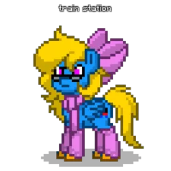 Size: 600x600 | Tagged: safe, derpibooru import, oc, oc:train station, pegasus, angry, glasses, image, png