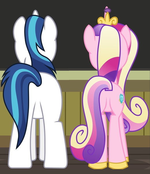 Size: 2760x3192 | Tagged: safe, derpibooru import, princess cadance, shining armor, butt, image, jpeg