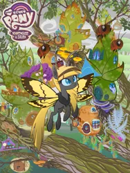 Size: 933x1244 | Tagged: safe, artist:keafonthelookinglass, derpibooru import, oc, oc:hexferry, bee, insect, moth, mothpony, original species, image, neighflheim, png, your other pony