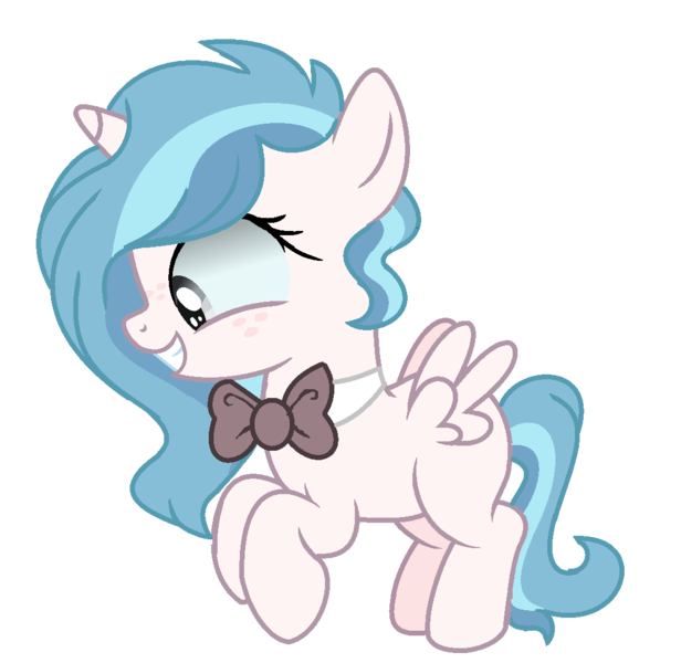 Size: 1096x1068 | Tagged: safe, artist:venomous-cookietwt, derpibooru import, oc, alicorn, pony, bowtie, female, filly, image, offspring, parent:cozy glow, parent:shining armor, png, solo