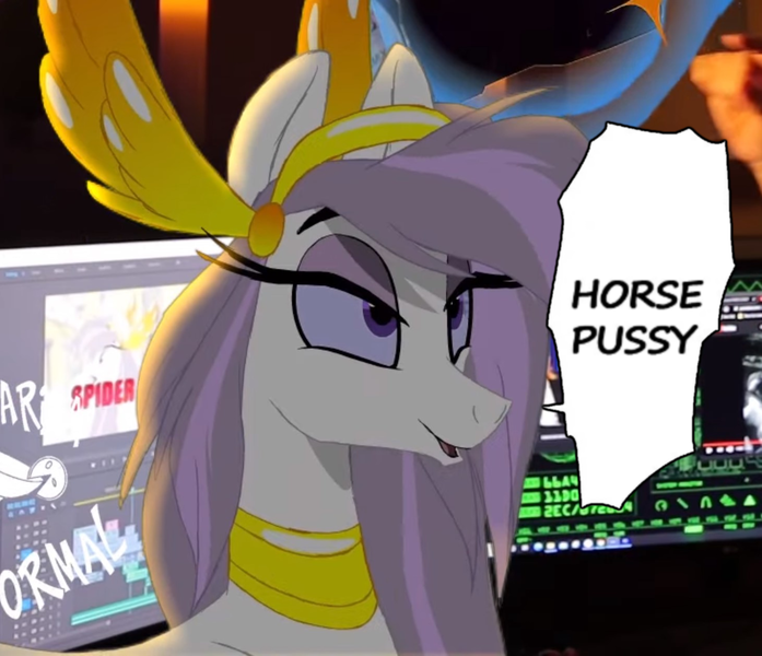 Size: 1462x1258 | Tagged: questionable, artist:shawn keller, derpibooru import, edit, oc, pegasus, pony, explicit text, female, guardians of pondonia, horse pussy, image, mare, png, solo, text