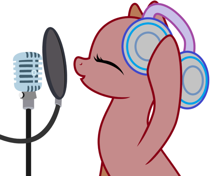 Size: 1024x851 | Tagged: safe, artist:candysweets90240, derpibooru import, base, headphones, image, microphone, png, solo