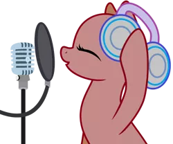 Size: 1024x851 | Tagged: safe, artist:candysweets90240, derpibooru import, base, headphones, image, microphone, png, solo