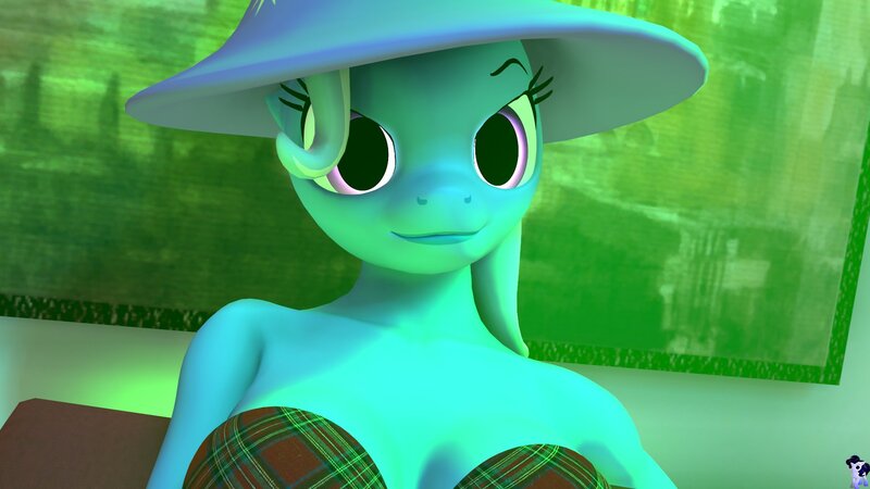 Size: 1920x1080 | Tagged: suggestive, artist:xxsfmartxx, derpibooru import, trixie, anthro, unicorn, 3d, bra, breasts, busty trixie, clothes, female, hat, image, jpeg, solo, solo female, source filmmaker, trixie's hat, underwear