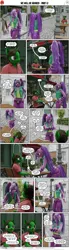 Size: 2000x7220 | Tagged: suggestive, artist:stellarator, derpibooru import, aria blaze, oc, oc:tokamak, anthro, unguligrade anthro, comic:we will be adored, comic:we will be adored part 12, 3d, blender, comic, cycles, image, male, not sfm, png, vulgar