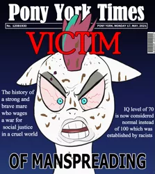 Size: 1227x1377 | Tagged: grimdark, artist:topaut, derpibooru import, zipp storm, pony, g5, spoiler:comic, bloodshot eyes, coffee, comic, image, magazine cover, messy, op is a duck, op is trying to start shit, png