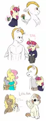 Size: 1280x3332 | Tagged: safe, artist:moccabliss, derpibooru import, bulk biceps, derpy hooves, fluttershy, moondancer, oc, oc:little bulk, oc:sona shy, anthro, earth pony, pony, unicorn, abs, bare chest, bouquet, colt, crack shipping, derpyshy, female, flower, heart eyes, height difference, image, jpeg, lesbian, magical lesbian spawn, male, male nipples, mare, moonbiceps, muscles, muscular male, nipples, nudity, offspring, parent:bulk biceps, parent:derpy hooves, parent:fluttershy, parent:moondancer, parents:derpyshy, parents:moonbiceps, pecs, shipping, simple background, stallion, straight, white background, wingding eyes