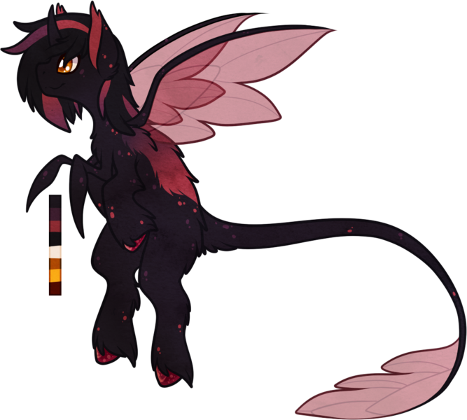 Size: 1088x979 | Tagged: safe, artist:velnyx, derpibooru import, oc, oc:crimson silk, changedling, changeling, image, male, png, simple background, solo, transparent background