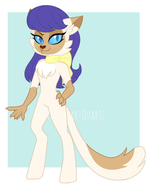 Size: 2608x3248 | Tagged: safe, artist:interstellar-quartz, derpibooru import, oc, oc:marigold, hybrid, female, image, interspecies offspring, offspring, parent:capper, parent:capper dapperpaws, parent:rarity, parents:capperity, png, solo