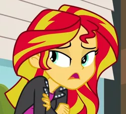 Size: 638x577 | Tagged: safe, derpibooru import, screencap, sunset shimmer, equestria girls, rainbow rocks, cropped, image, jpeg, solo