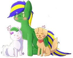 Size: 863x682 | Tagged: safe, artist:pasteldraws, derpibooru import, dog, pegasus, pony, gift art, image, png, simple background, transparent background