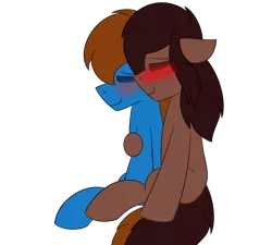 Size: 1999x1799 | Tagged: safe, artist:derpy_the_duck, derpibooru import, oc, oc:derp, oc:vlad, earth pony, pony, blushing, cuddling, enjoying, eyes closed, happy, hugging a pony, image, png