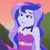 Size: 460x460 | Tagged: safe, derpibooru import, screencap, princess luna, equestria girls, equestria girls series, the road less scheduled, the road less scheduled: celestia, spoiler:eqg series (season 2), belt, clothes, cropped, dress, eyeshadow, female, grin, hill, image, leggings, lidded eyes, lipstick, makeup, png, sitting, sleeveless, sleeveless dress, smiling, solo, sunset, vice principal luna