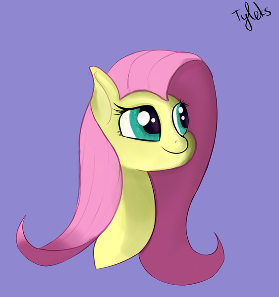 Size: 2250x2400 | Tagged: safe, artist:tyleks, derpibooru import, fluttershy, pegasus, pony, bust, cute, female, image, mare, png, solo